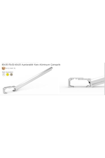  202 Koral Ayarlı Balkon Çamaşır Askılığı 80X30/60X25