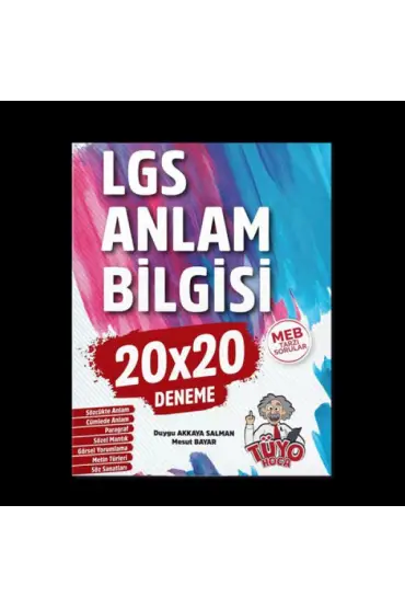 Tüyo Hoca LGS Anlam Bilgisi 20x20 Deneme Şeker