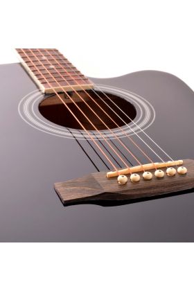 Akustik Gitar Seti (Kılıf Hediyeli) Manuel Raymond MRA415BK