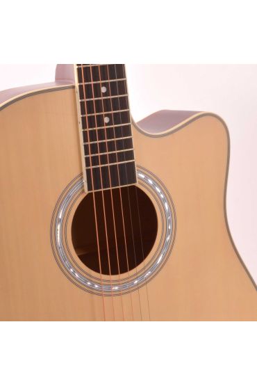 Akustik Gitar Seti (Kılıf Hediyeli) Manuel Raymond MRA415N