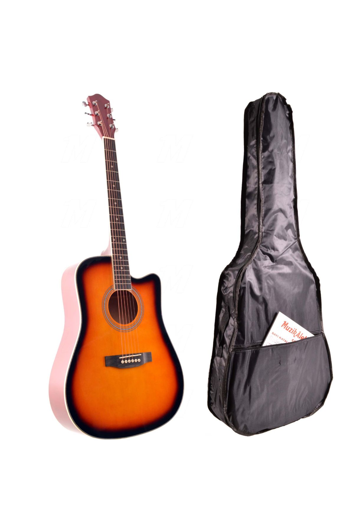 Akustik Gitar Seti (Kılıf Hediyeli) Manuel Raymond MRA415SB