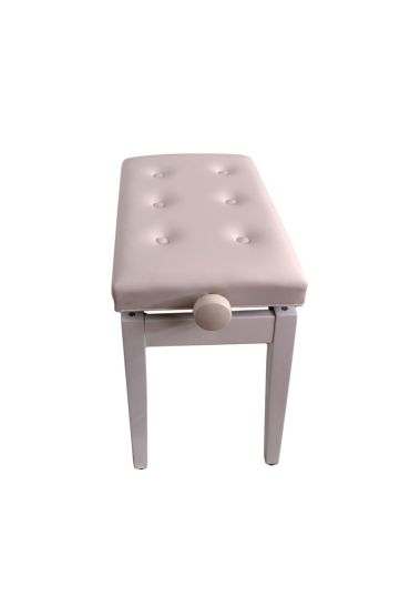 Piyano Aksesuar Koltuk Tabure Dominguez Ayarlı Beyaz DPB125-WH