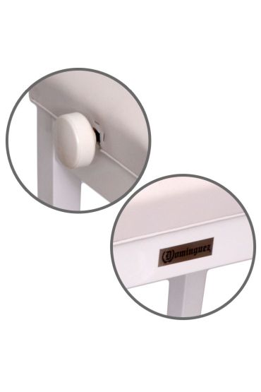 Piyano Aksesuar Koltuk Tabure Dominguez Ayarlı Beyaz DPB125-WH