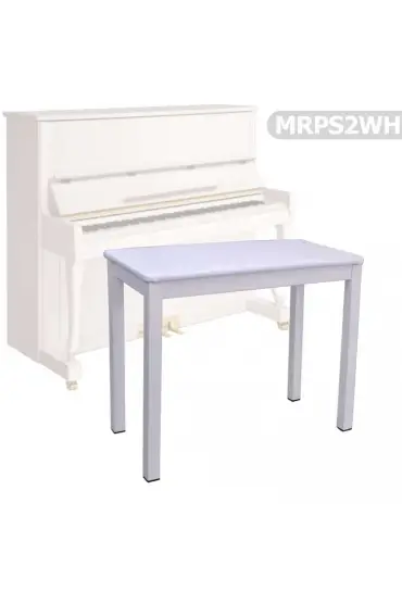 Piyano Koltuğu Manuel Raymond Beyaz Koltuk Tabure MRPS2WH