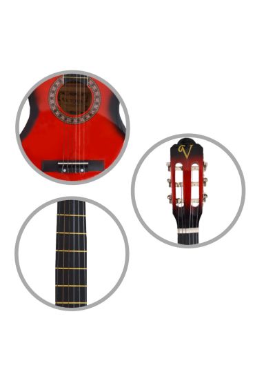VİCTORİA KLASİK GİTAR SETİ KILIF VE PENA HEDİYELİ 3/4 (CG160RB)