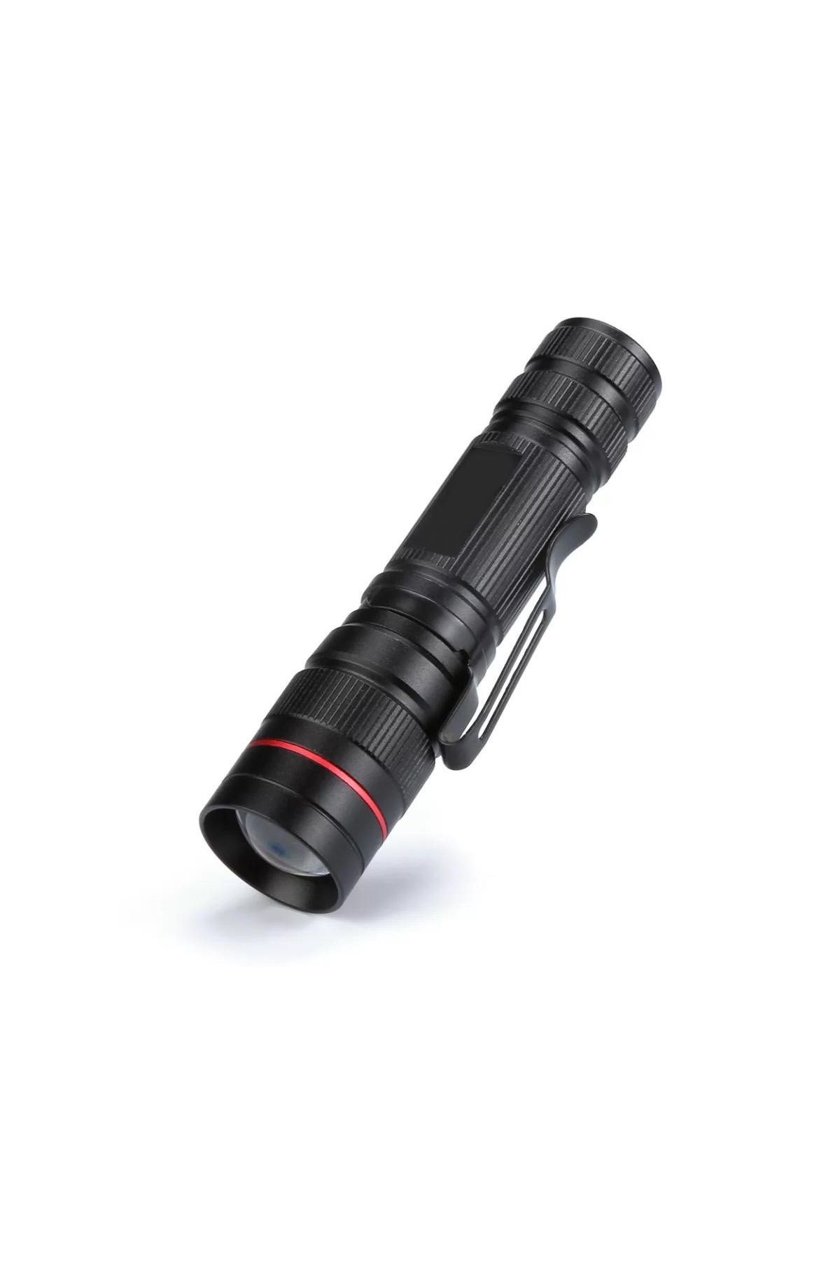 Profesyonel Zoomlu Küçük Pilli El Feneri