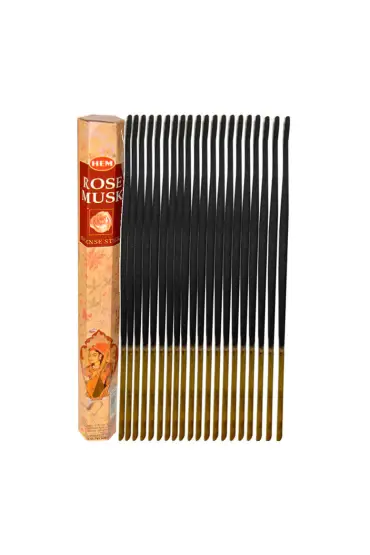  214 Gül Misk Kokulu 20 Çubuk Tütsü - Rose Musk