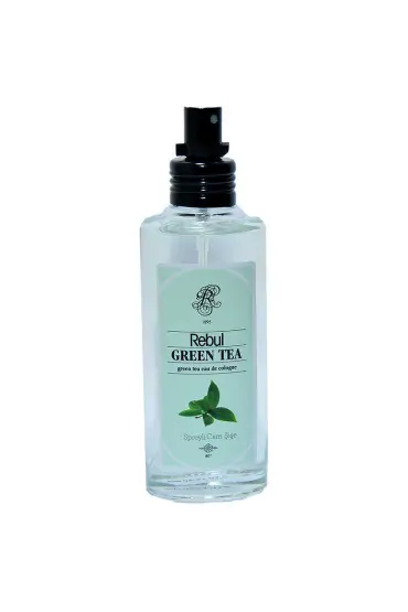  214 Yeşil Çay Kolonyası 80 Derece Cam Şişe Sprey Green Tea 100 ML