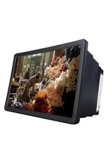Cep Telefonu 3D Tüplü Ekran Büyüteci Tv Görünümlü Mercekli Stand F2