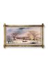  104 Kış Tablo LED IŞIKLI RUSTİK kanvas tablo K  (66 x 45) cm