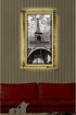 104 Eyfel Kulesi  LED IŞIKLI RUSTİK kanvas tablo K  (66 x 45) cm