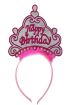 193 Parti  Birthday Neon Pembe Renk Doğum Günü Tacı 24x15 cm
