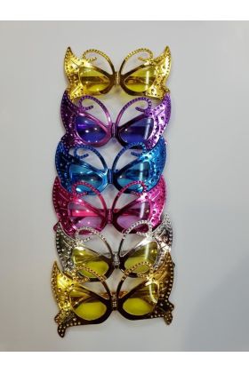  193 Kelebek Parti Gözlüğü 6 Adet