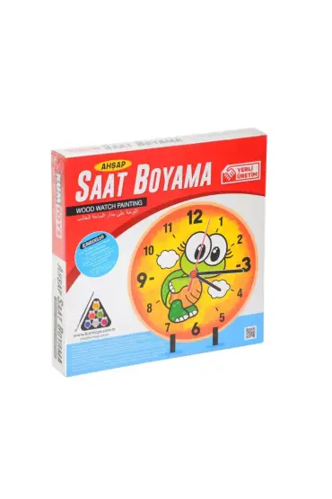  193 5302 KumToys, Ahşap Saat Boyama