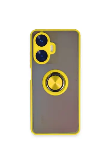  942 Realme C55 Kılıf Montreal Yüzüklü Silikon Kapak - Ürün Rengi : Buz Mavi