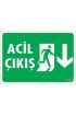  202 Acil Çıkış Uyarı Levhası 17,5x25 KOD:942