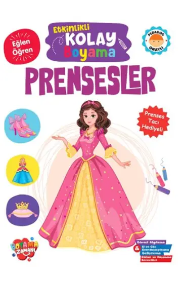 Etkinlikli Kolay Boyama – Prensesler
