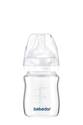  193  Geniş Ağızlı Isıya Dayanıklı Cam Biberon 120ml 50301