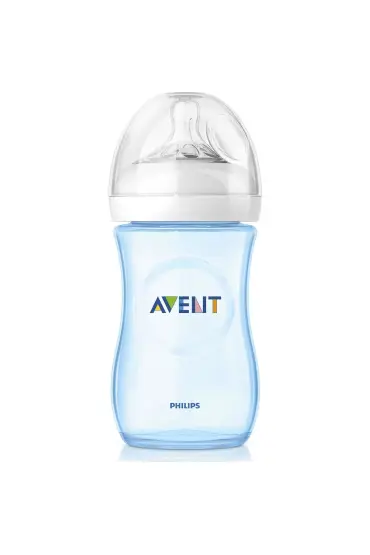  193  Avent Natural PP Biberon 260ml Mavi