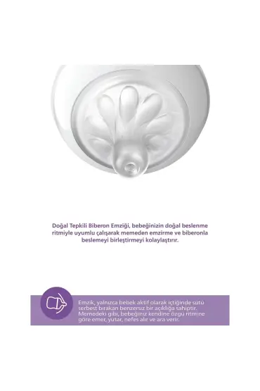  193  Avent Doğal Tepkili Natural Response PP Biberon 260ml 1+ Ay