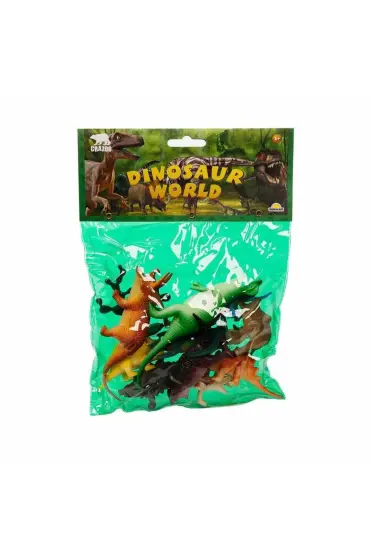 193 0710 Dinozorların Dünyası Poşetli Hayvan Oyun Seti Orta Boy