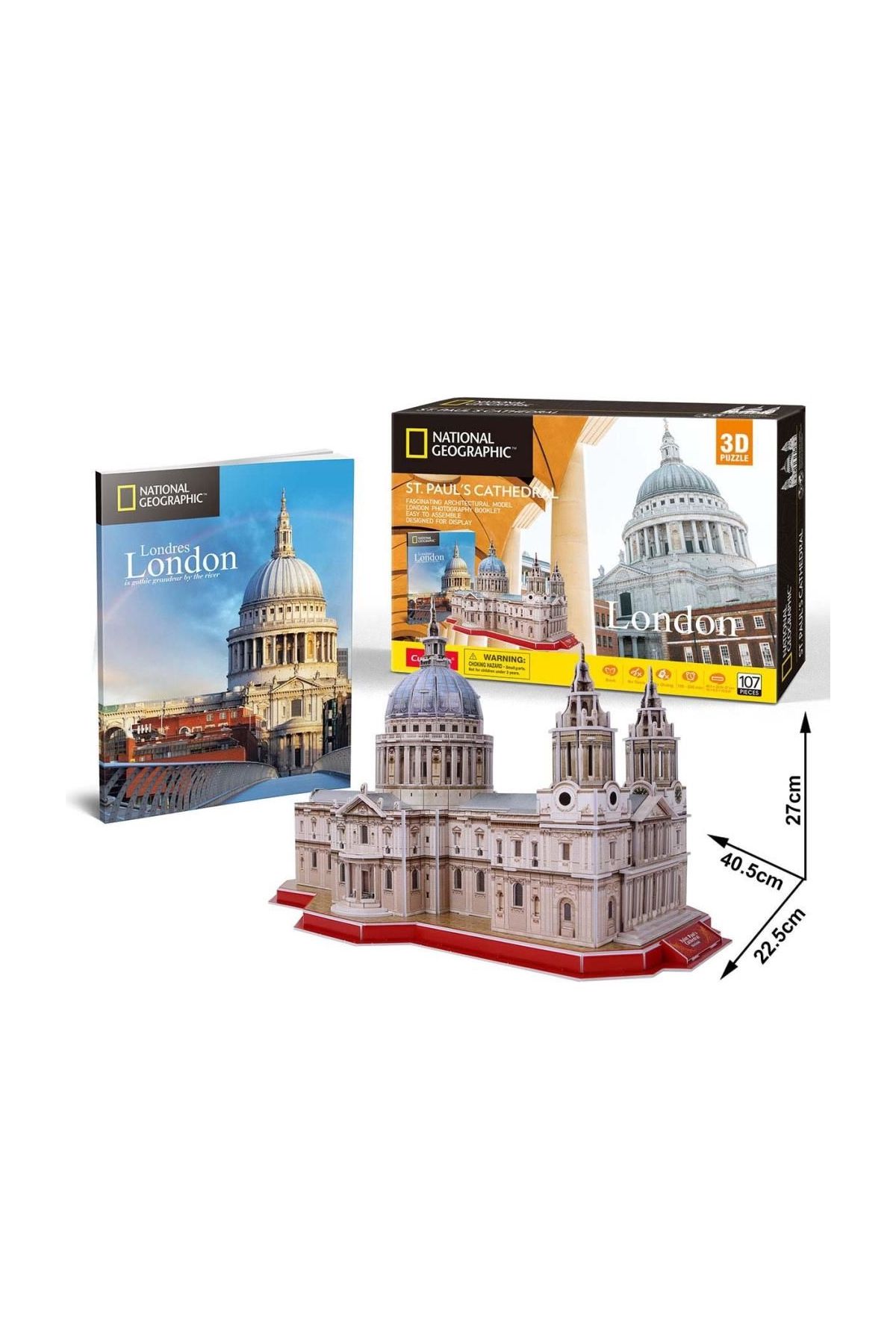 193 Nessiworld National Geographic 107 Parça 3D Puzzle Aziz Paul Katedrali