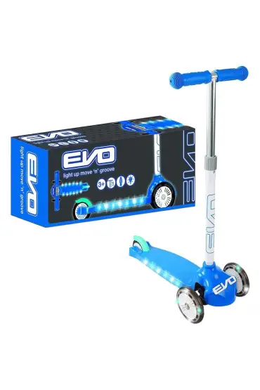  193 Nessiworld Evo Işıklı Move N Groove Mavi Üç Tekerlekli Scooter