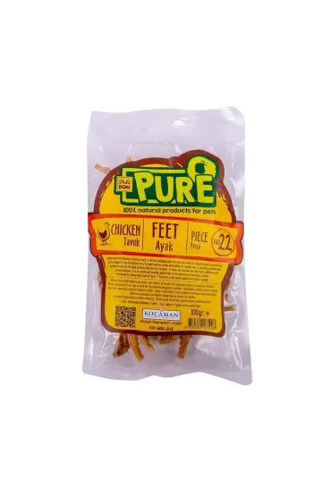  205 Pure Kurutulmuş Tavuk Ayağı 100 gr