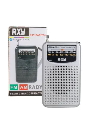  192 Roxy Rxy-barıton Cep Tipi Mini Analog Radyo (4172)