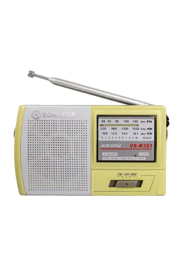  192 Krem Renk Cep Tipi Analog Fm Radyo Vs-r321 (4172)