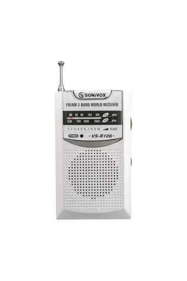  192 Gümüş Renk Cep Tipi Analog Fm Radyo Vs-r106 (4172)