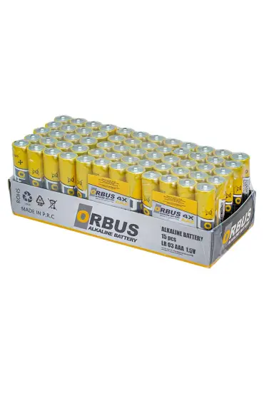  192 Orbus Aaa Alkalin İnce Kalem Pil 60lı Paket Orb-lr03 (4172)