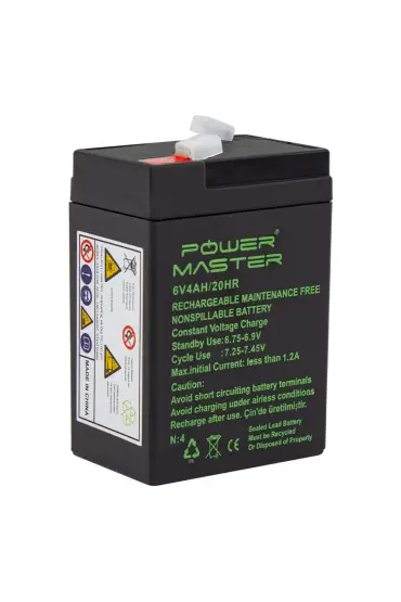  192 6 Volt - 4 Amper Işıldak Aküsü (70 X 48 X 101 Mm) (4172)