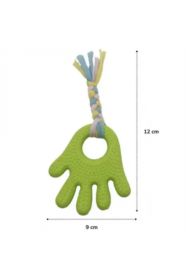  192 Handrope El Şekilli Plastik El Uzantılı Oyun Halatı 2 Kişilik Köpek Oyuncağı İnteraktif (4172)