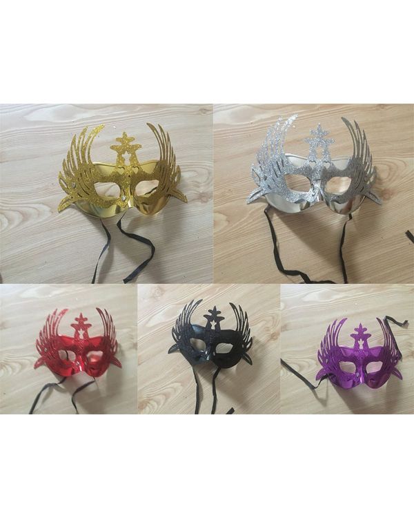 Geyik Parti Maskesi Karışık Renk 12 Adet