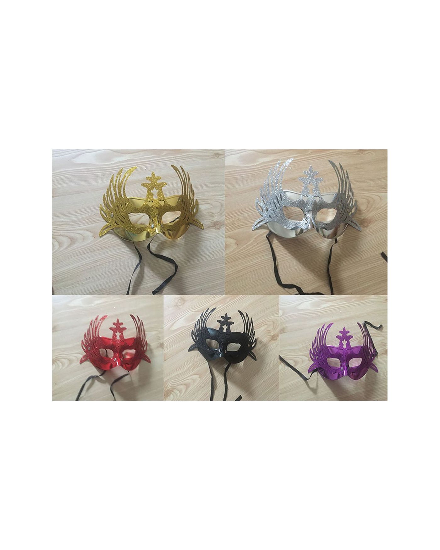 Geyik Parti Maskesi Karışık Renk 12 Adet