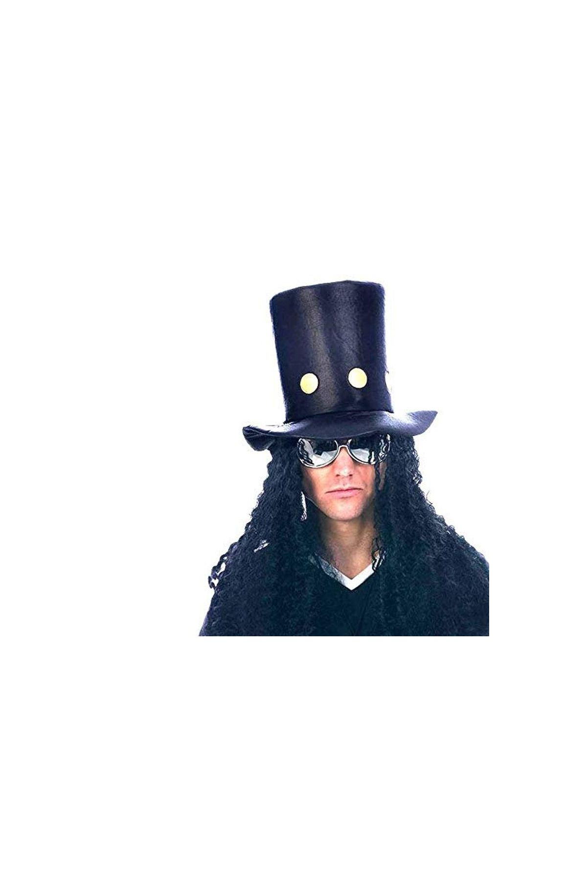 80 li Yıllar Hard Rock Guns N Roses Slash Şapkası Saçlı