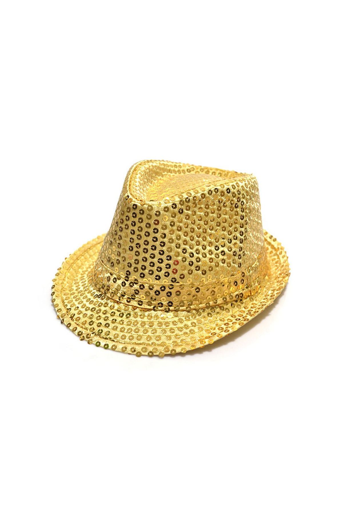 Payetli Çocuk Şapkası Altın Renk