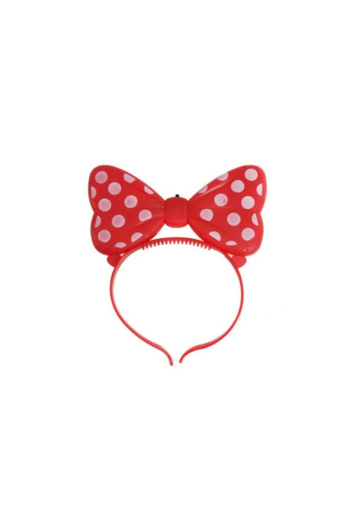 Işıklı Fiyonk Taç Kırmızı 1 Adet