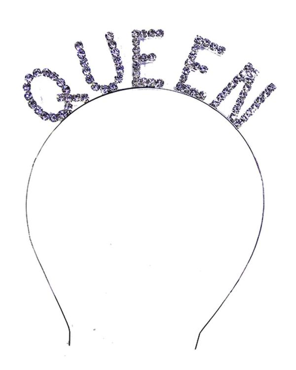 Kristal Taşlı Gümüş Renk Queen Tacı Kraliçe Tacı 12x17 cm