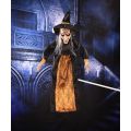 Cadılar Bayramı Halloween Sensörlü Işıklı Sesli Cadı 145 cm