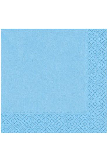 Açık Mavi Çift Katlı Kağıt Peçete 20 Ade