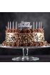 Gümüş Renk Doğum Günü Evlilik Yıldönümü Pasta Mumları 10 Adet