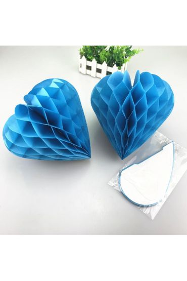 Kalp Şekilli Kağıt Fener 25 cm 4 Adet