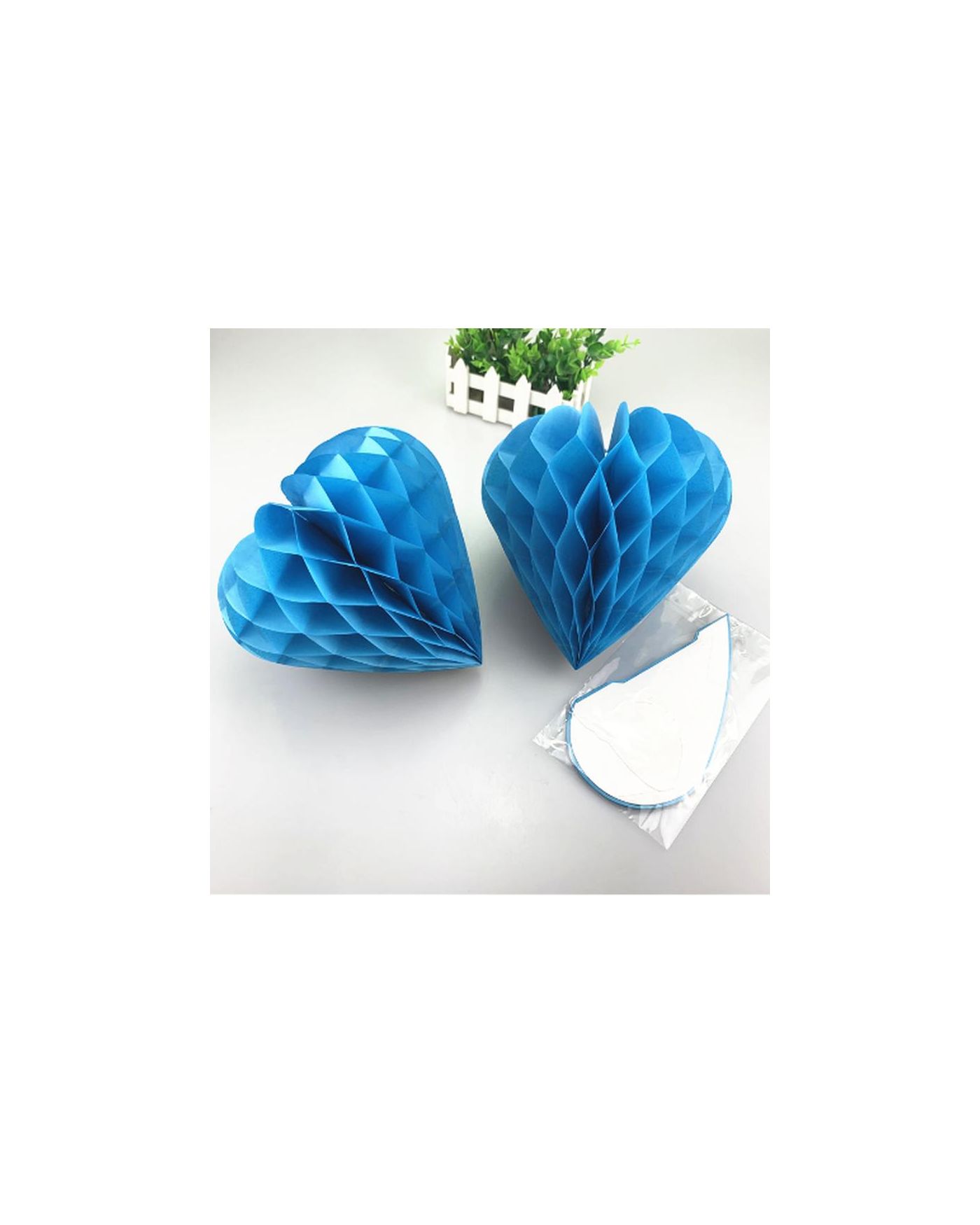 Kalp Şekilli Kağıt Fener 25 cm 4 Adet