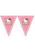 Hello Kitty Temalı Üçgen Bayrak Flama Süsleme 3.2 Metre