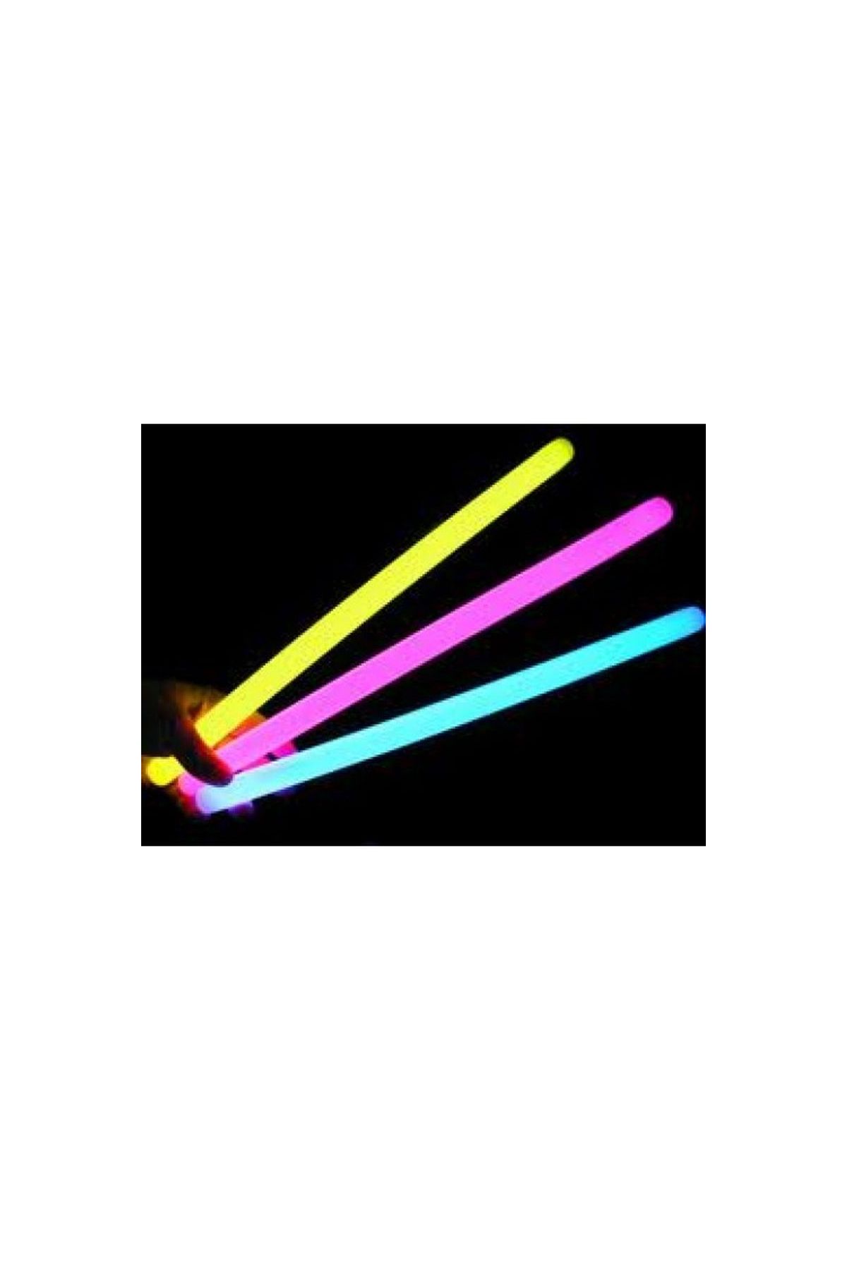 Karanlıkta Parlayan Fosforlu Glow Stick Kalın Çubuk 20 cm 1 Adet