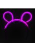 Karanlıkta Parlayan Fosforlu Glow Stick Taç Tavşan Kulağı Tacı Pembe Renk
