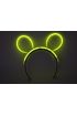 Karanlıkta Parlayan Fosforlu Glow Stick Taç Tavşan Kulağı Tacı Sarı Renk