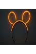 Karanlıkta Parlayan Fosforlu Glow Stick Taç Tavşan Kulağı Tacı Turuncu Renk